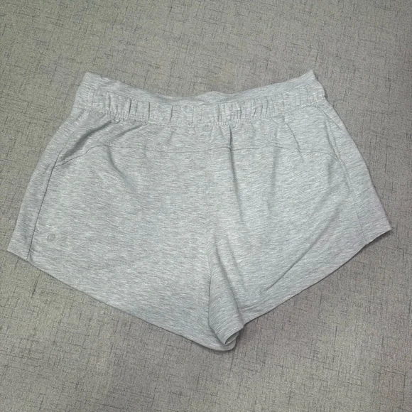 Lululemon Inner Glow High Rise Shorts Gray French Terry Modal 12 - Picture 5 of 7